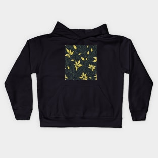 Yellow black-eyed susan flowers pattern Kids Hoodie